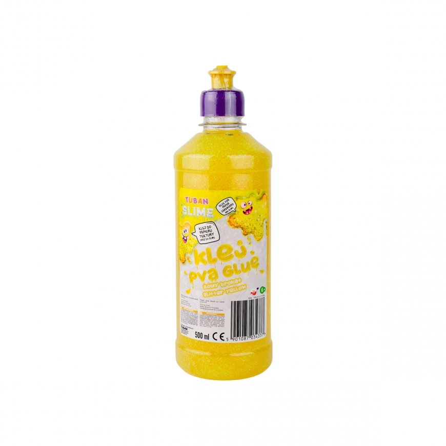 Tuban PVA GLUE GLITTER – YELLOW 500 ml
