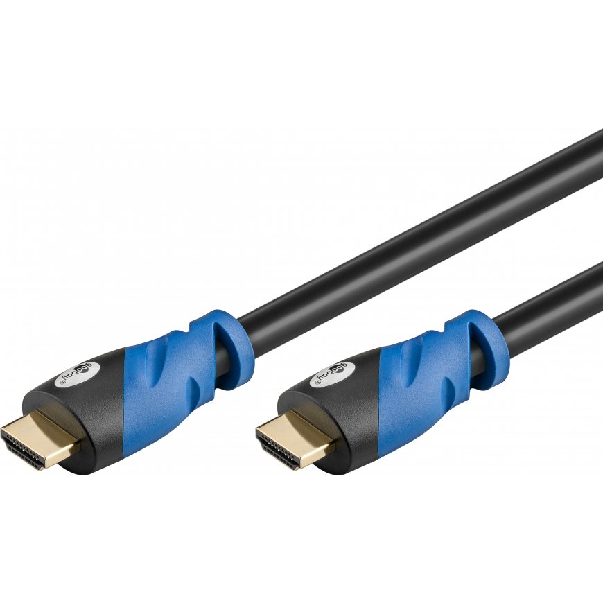 Goobay 72317 HDMI cable 1.5 m HDMI Type A (Standard) Black, Blue