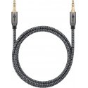 Goobay 65273 audio cable 1 m 3.5mm TRS Black, Silver Goobay 65273 audio cable 1 m 3.5mm TRS Black, Silver