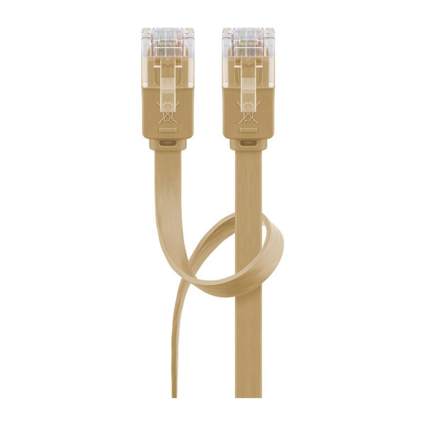 Goobay 95887 tīkla kabelis Gaiši brūns 5 m Cat6 U/UTP (UTP) – 2