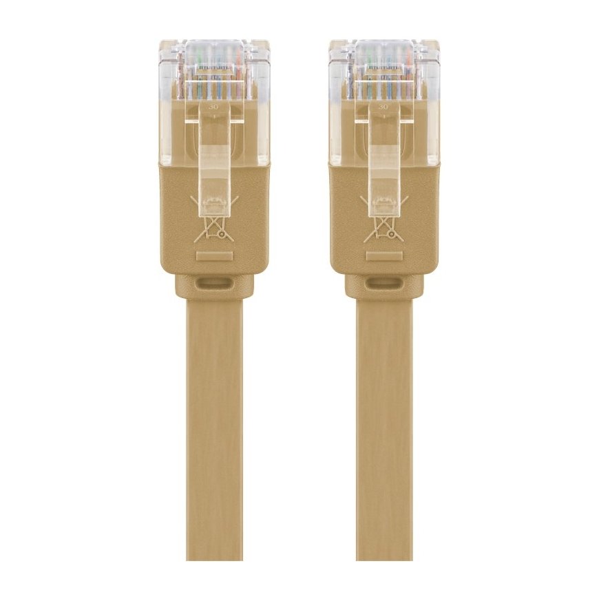 Goobay 95887 tīkla kabelis Gaiši brūns 5 m Cat6 U/UTP (UTP) – 4