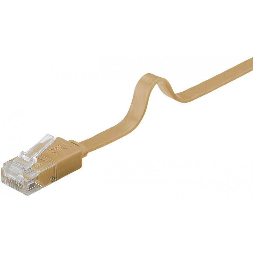 Goobay 95887 tinklo kabelis Šviesiai ruda 5 m Cat6 U/UTP (UTP) – 5