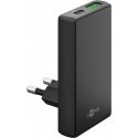 Goobay 75723 PDA/mobīlo telefonu lādētājs Universāls Melns AC Ātrā uzlāde Iekštelpas Goobay 75723 PDA/mobīlo telefonu lādētājs Universāls Melns AC Ātrā uzlāde Iekštelpas