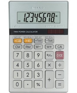 Sharp EL-330ER laskin Tasku Talouslaskin Harmaa