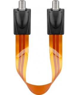 Goobay 67244 коаксиальный кабель 0,3 m F-типа Черный, Коричневый, Оранжевый