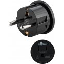 Goobay 45350 elektripistiku adapter Tüüp F Tüüp B Must Goobay 45350 elektripistiku adapter Tüüp F Tüüp B Must