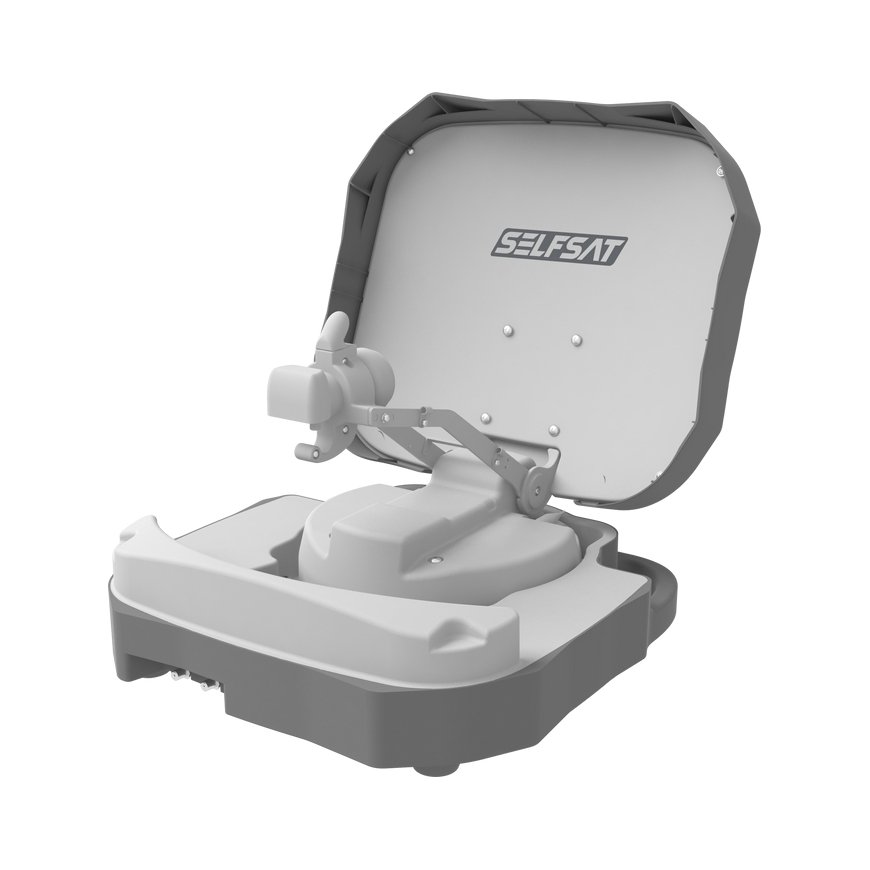 Selfsat Caravan Mobile satelliidiantenn Valge