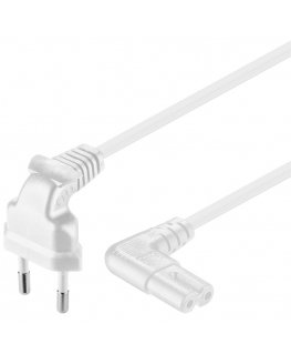 Goobay CEE 7/16 / IEC 60320 C7, 3 m Balts CEE7/16 C7 uzmava