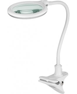 Goobay LED Magnifying Lamp with Clamp, 6 W, white