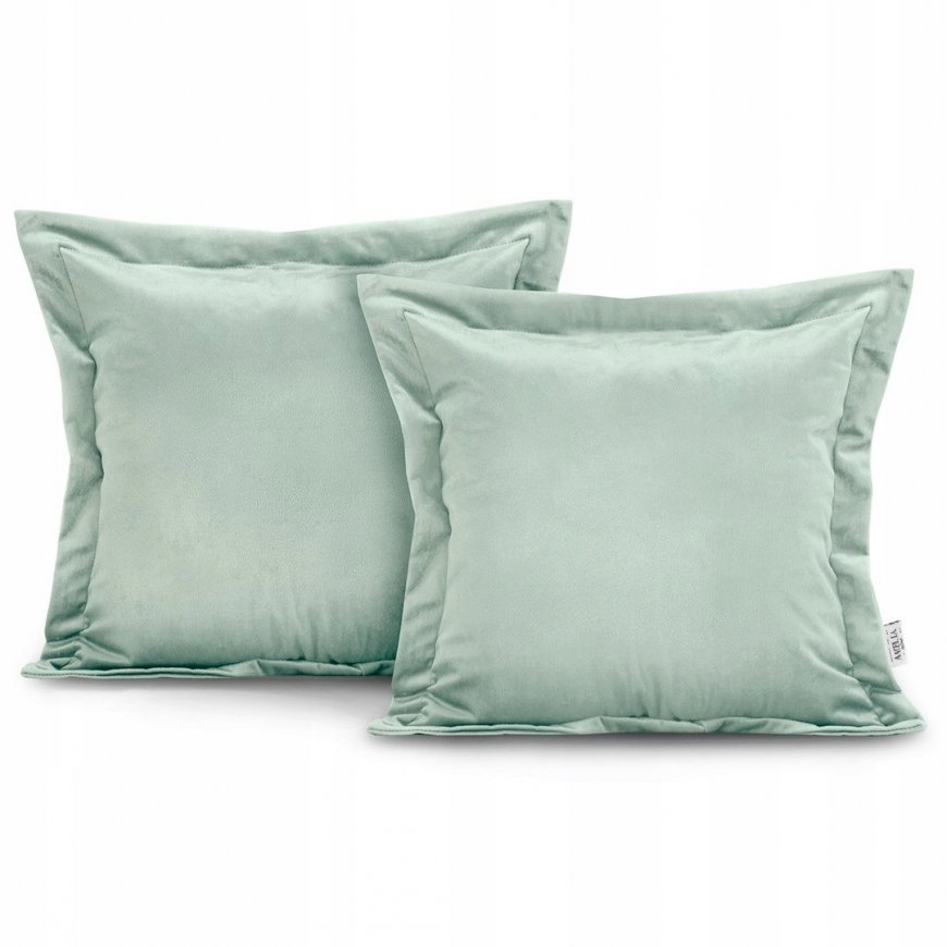 AmeliaHome CUS/AH/VELVET/MINT/SIDE/45X45*2