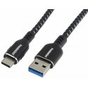 Kabelis USB PremiumCord USB-C - USB-A 1 m Baltai-juoda (ku31cx1) Kabelis USB PremiumCord USB-C - USB-A 1 m Baltai-juoda (ku31cx1)