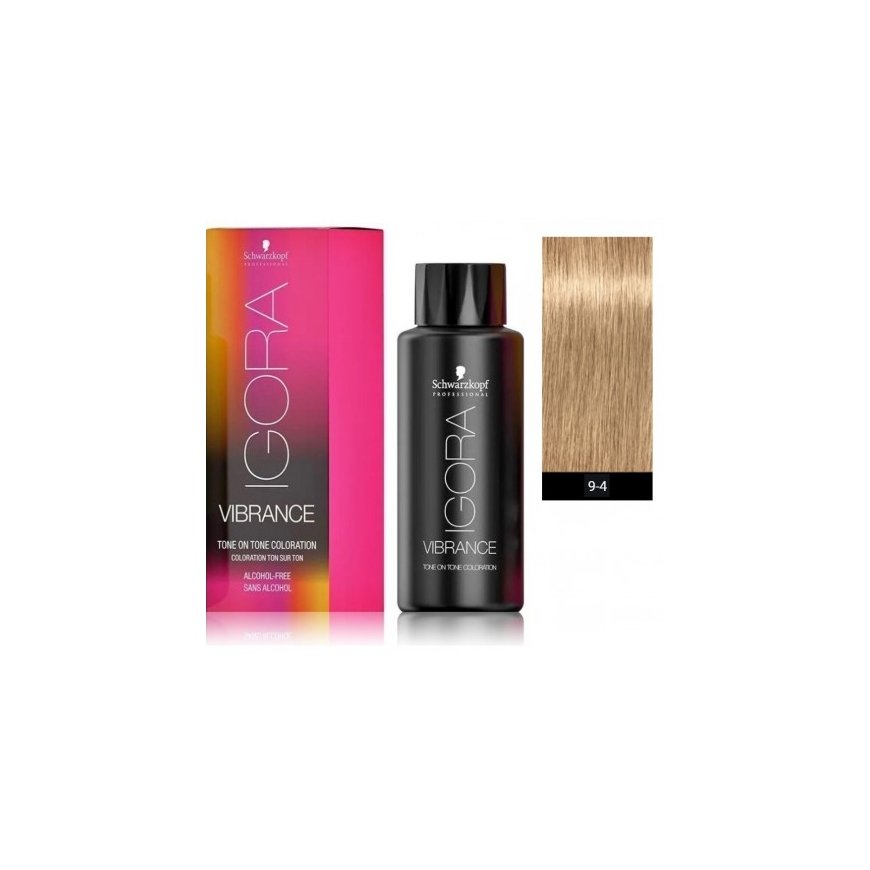 Hiustenväri Schwarzkopf Igora Vibrance Tone On Tone -värjäys | väri: 9,5-19 | 60 ml – 2