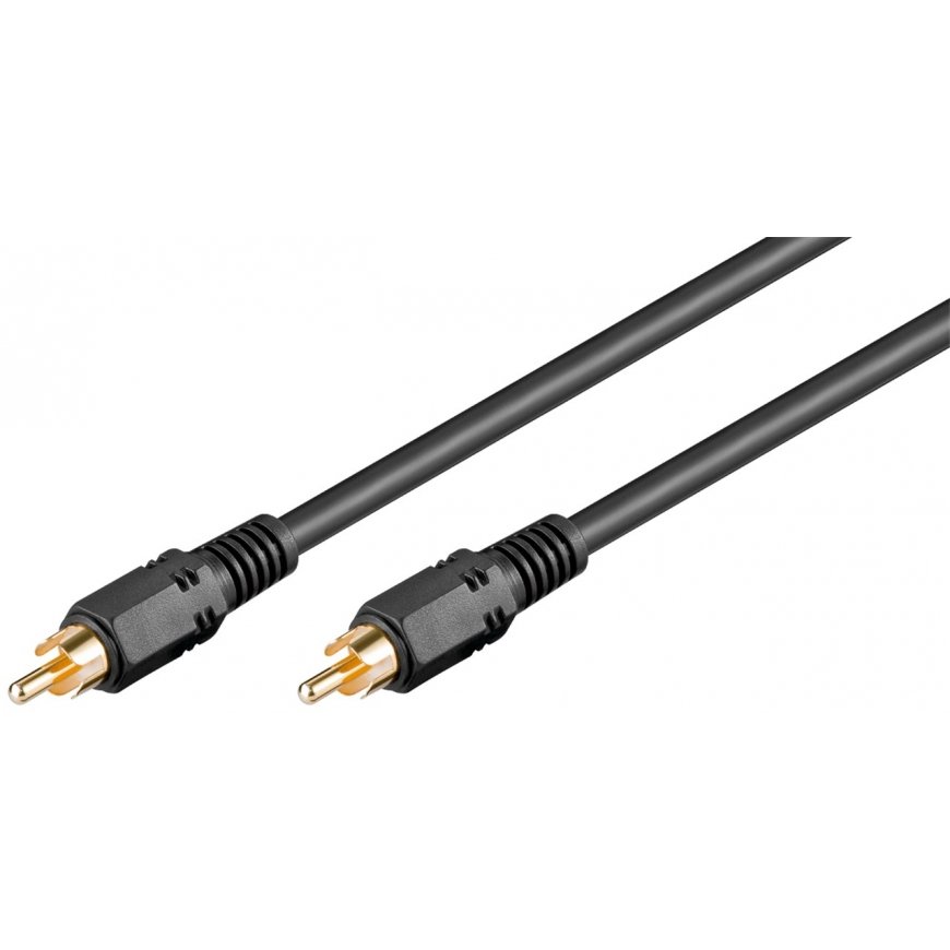 Goobay Coaxial Digital/Audio Connector Cable, RCA S/PDIF, Double Shielded, 5m