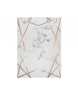 Tyylikäs ARLEN MARBLE3 matto valkoisena glamour-tyyliin 80x150 Hakano.