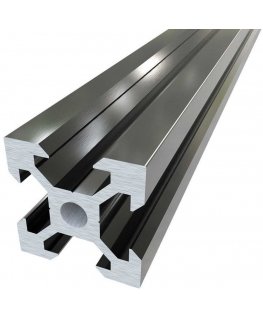 Openbuilds V-Slot 2020 Aluminum Profile Anodized Black 250mm Drill