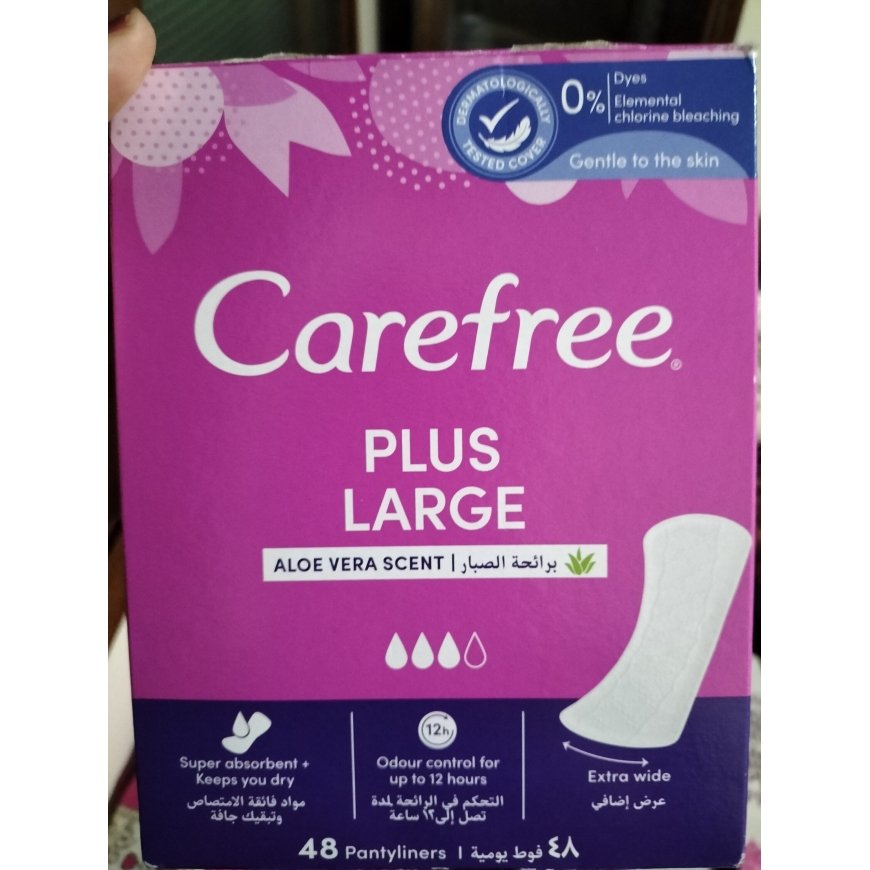 Carefree Plus Large Hygiene Pads Aloe Vera Scent 48 pcs.