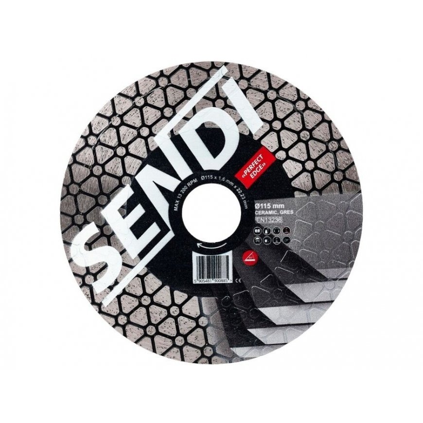 Diamond tile cutting disc at a 45-degree angle, SENDI Perfect EDGE, Ø115 x 1.6 x 22.23 mm – 2