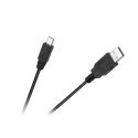 Kruger & Matz USB - micro USB kabelis 1m Juodas Kruger & Matz USB - micro USB kabelis 1m Juodas