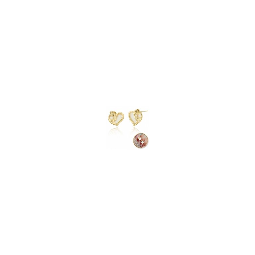 Brilio Silver Brilio Silver Earrings with Black Zirconia EA580WBC – 2