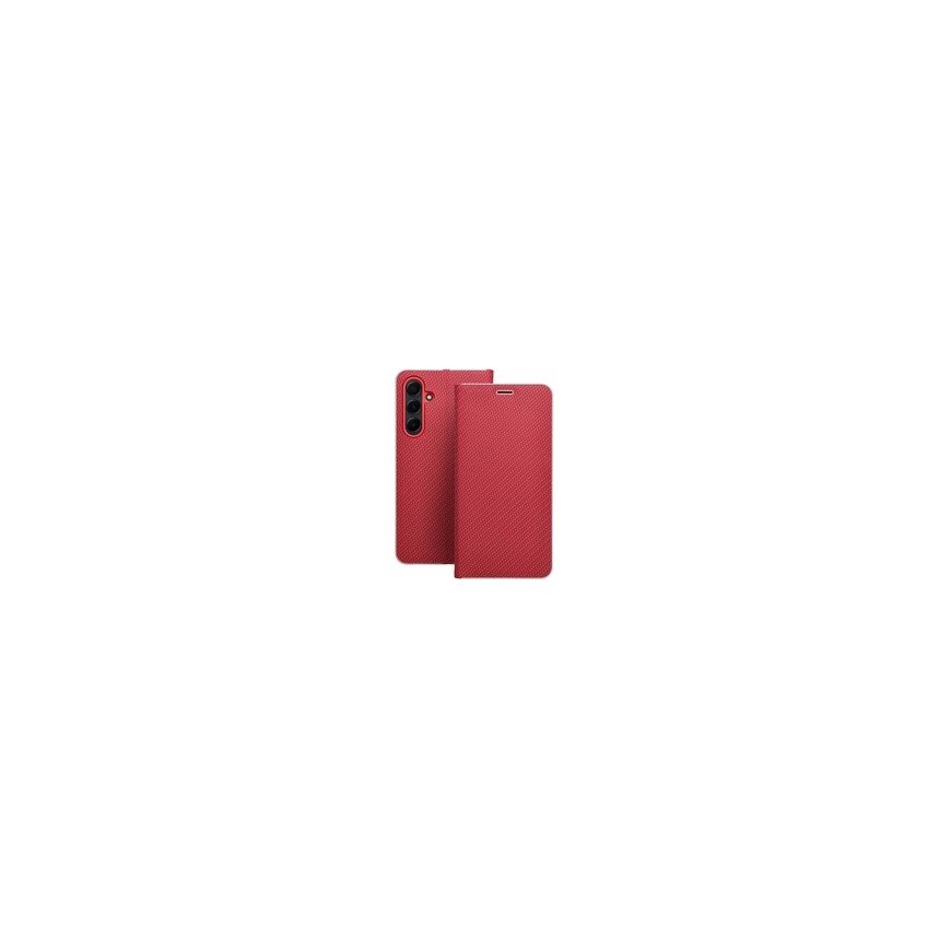 Oem LUNA Book Carbon vāciņš Samsung Galaxy A21s, zila krāsa – 2