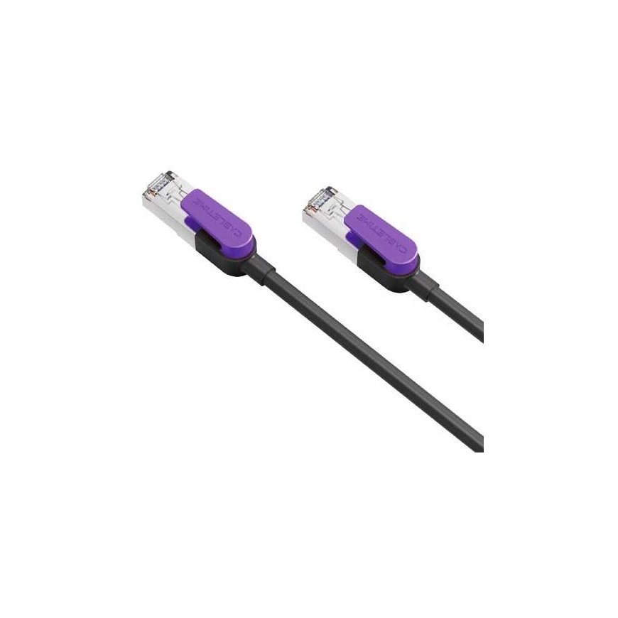 Cabletime Cat8 S/STP -kaapeli, 1m, musta