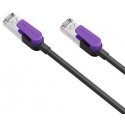 Cabletime Cat8 S/STP -kaapeli, 1m, musta Cabletime Cat8 S/STP -kaapeli, 1m, musta