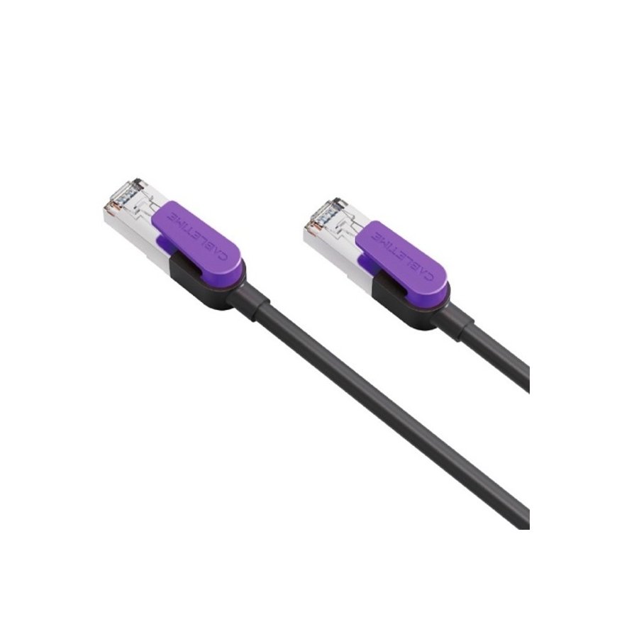 Cabletime Cat8 S/STP kabelis, 1 m, juodas – 2