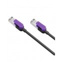 Cabletime Cat8 S/STP Cable, 1m, Black Cabletime Cat8 S/STP Cable, 1m, Black