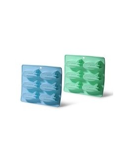 Fissman Baking Mold Set 6 pcs. PAROVOZA, aquamarine color (silicone)