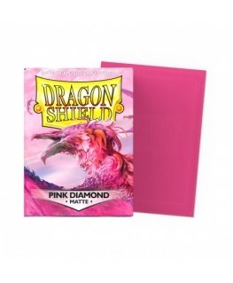 Dragon Shield: Standartinės apsaugos: Rožinė Diamond [Matinio] (100 apsaugų)