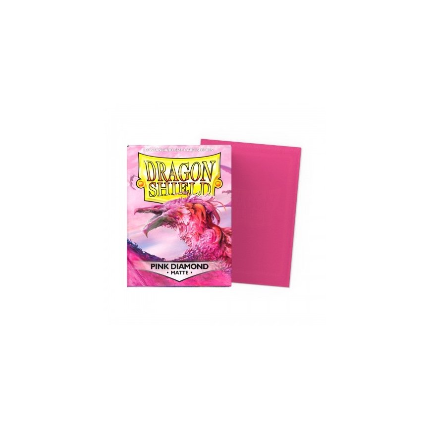 Dragon Shield: Standard Sleeves: Pink Diamond [Matte] (100 Sleeves)