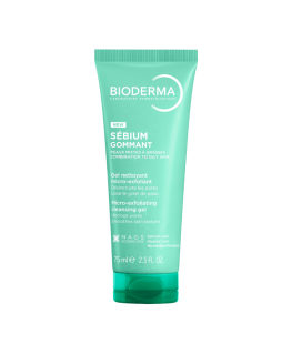 Bioderma SÉBIUM GOMMANT mikroekskfoliiriv puhastusgeel Kombineeritud kuni rasusele nahale 75 ml