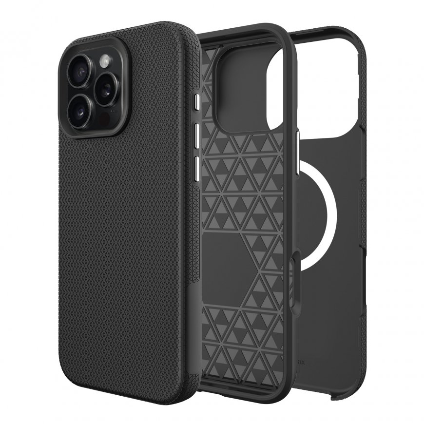 Perfectionists Triangle Mag Case Apple iPhone 12/12 Pro melns