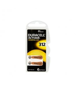 DA-312 DURACELL klausos aparato baterijos 6 vnt.