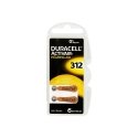 DA-312 DURACELL klausos aparato baterijos 6 vnt. DA-312 DURACELL klausos aparato baterijos 6 vnt.