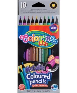 COLORINO METTALIC värvipliiatsid, 10 värvi
