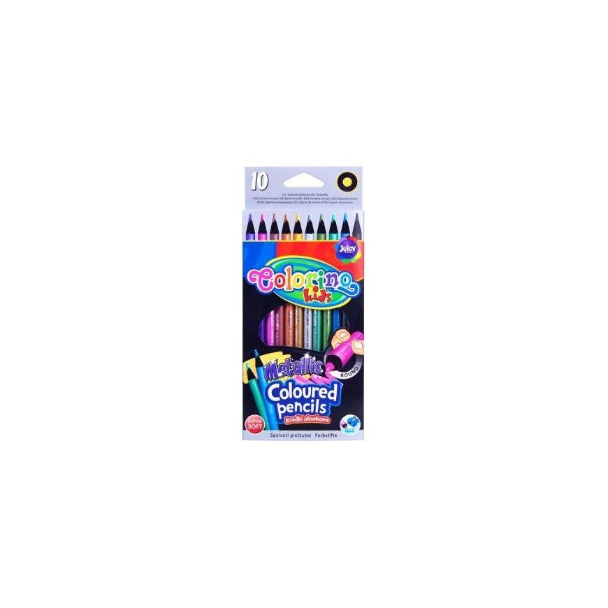 COLORINO METTALIC Colored Pencils, 10 Colors – 2
