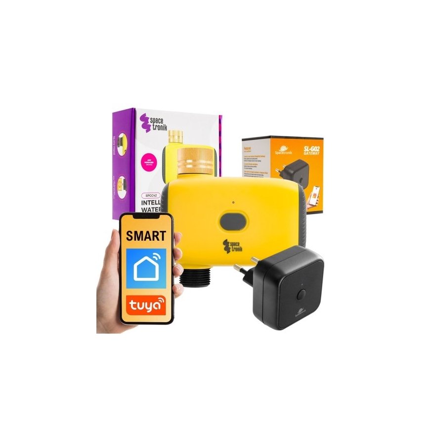 Spacetronik Ūdens vārsts bluetooth TUYA SmartLife SP-GC42