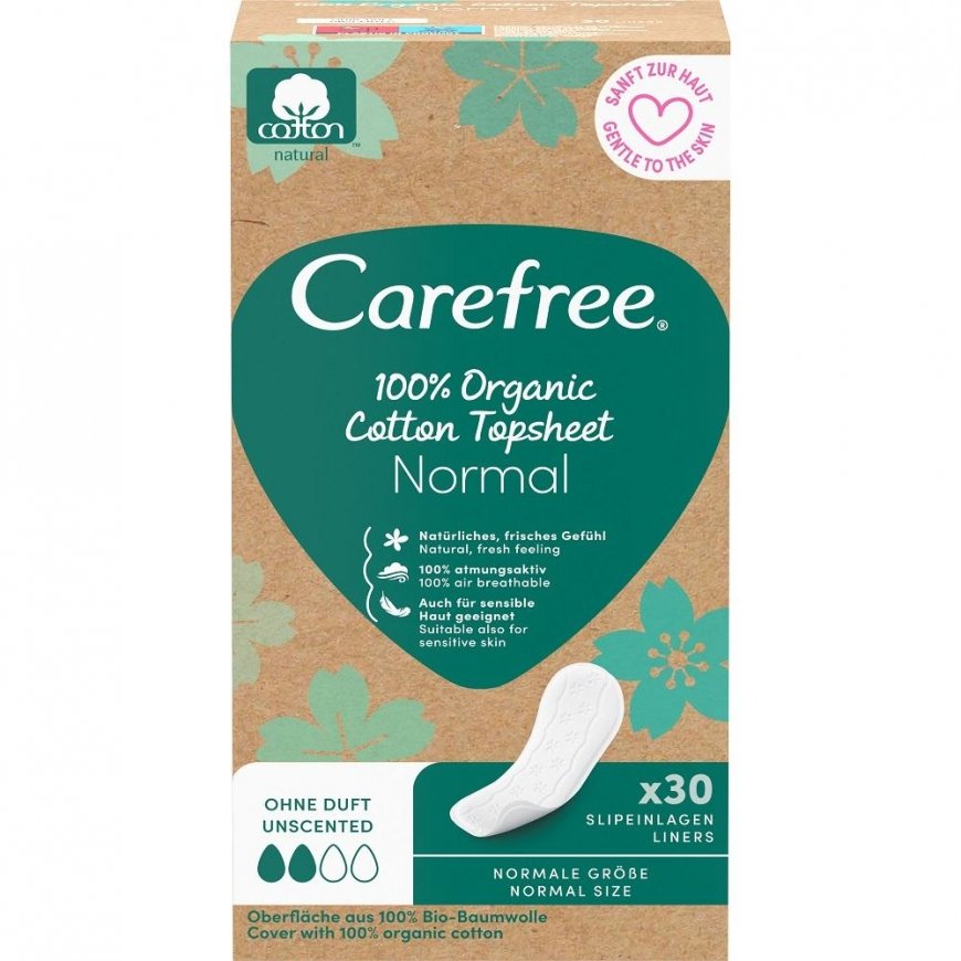 Carefree Organic Cotton Normal Panty Liners 30 pcs – 2