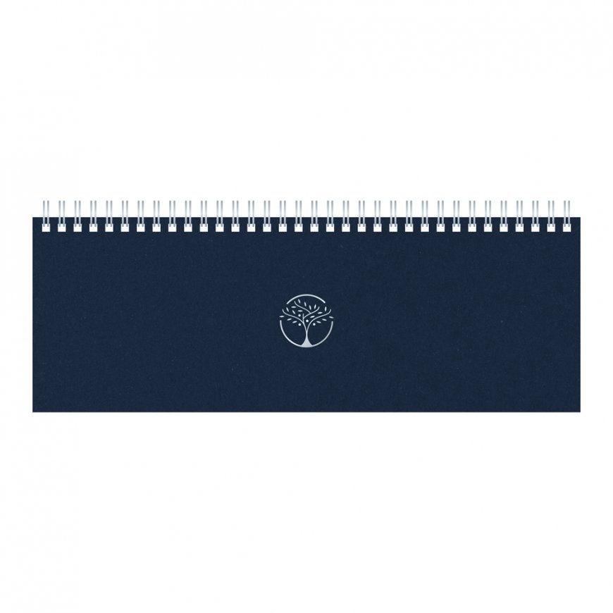 MEMO ECO 2026 Timer Calendar, 290 x 110 mm, cardboard, dark blue color.