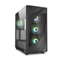 Aerocool P500B PC Case, Midi Tower, ATX, Tempered Glass, RGB - black Aerocool P500B PC Case, Midi Tower, ATX, Tempered Glass, RGB - black