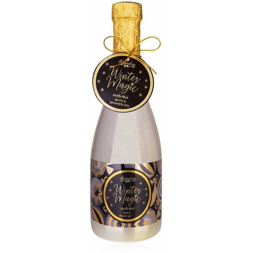 Accentra Bath and Shower Gel WINTER MAGIC 220 ml in a star-shaped bottle