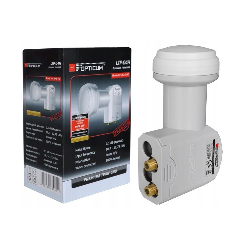 LNB Monoblock Twin Opticum LMTP-04H Black – 2