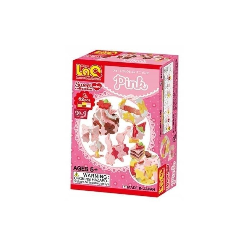 Японизкий образовательный конструктор Yoshiritsu LAQ SWEET COLLECTION Мини Розовый, от 3 лет. – 2