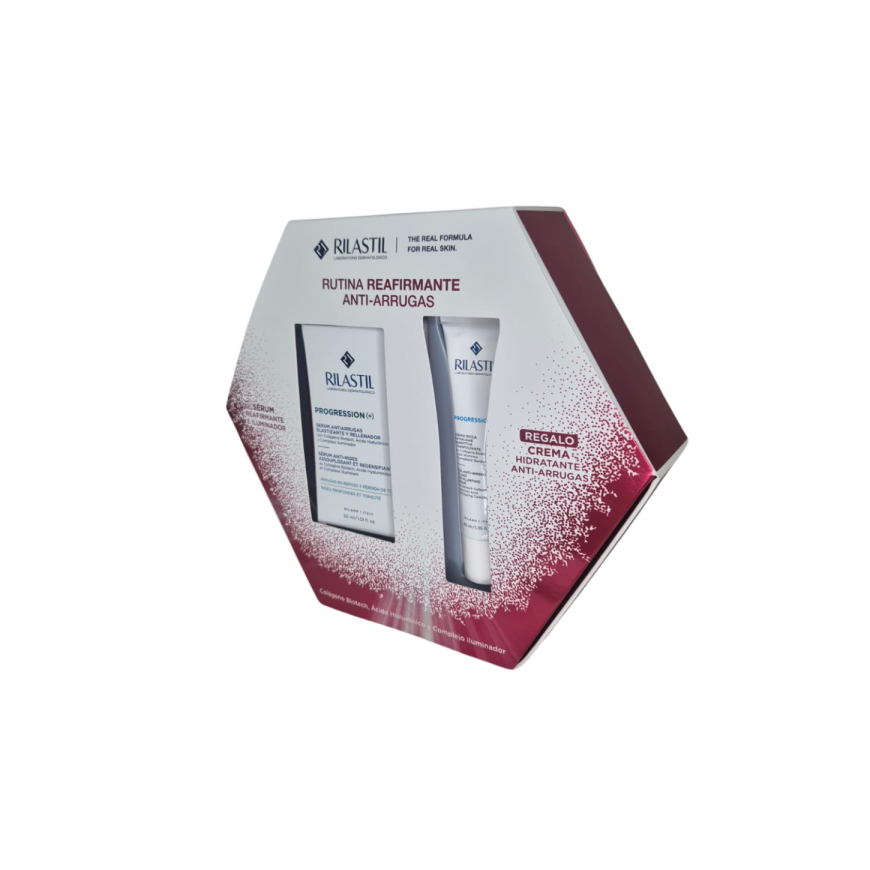 Rilastil PROGRESSION (+) ANTI-WRINKLE AND ILLUMINATING ROUTINE 2-PIECE CASE – 2
