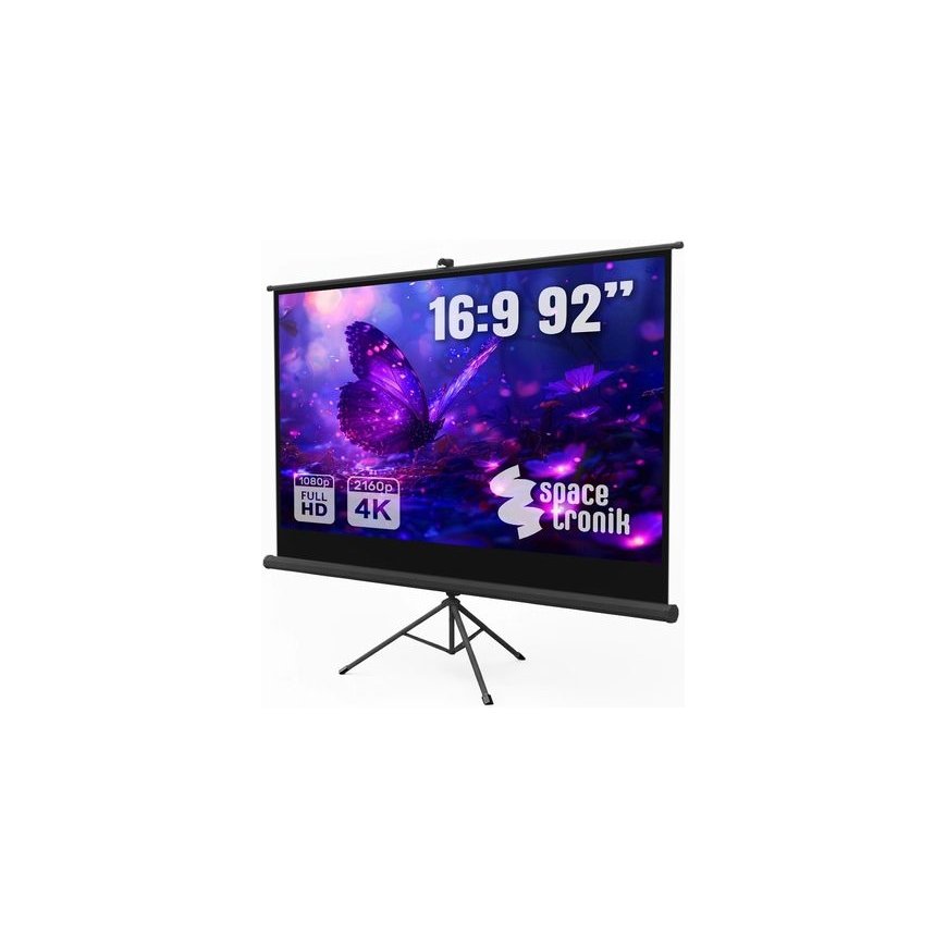 Projekciju ekrāns ar statīvu 92" 4K Spacetronik