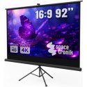 92" 4K Projection Screen with Stand Spacetronik 92" 4K Projection Screen with Stand Spacetronik