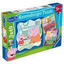 Ravensburger pusle 3x49 tk: Põrsas Peppa perega Ravensburger pusle 3x49 tk: Põrsas Peppa perega