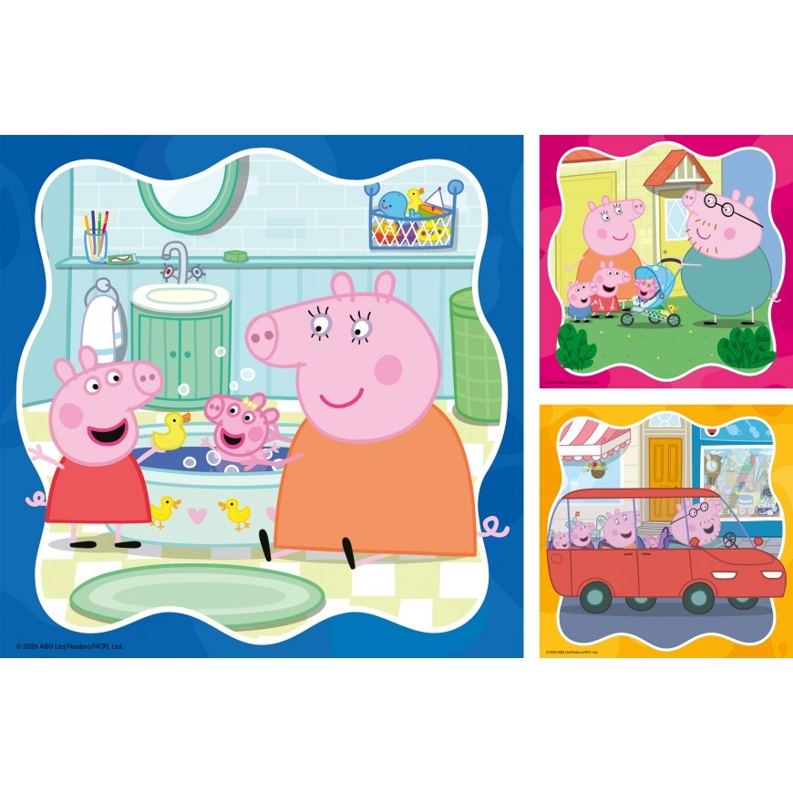 Ravensburger pusle 3x49 tk: Põrsas Peppa perega – 5