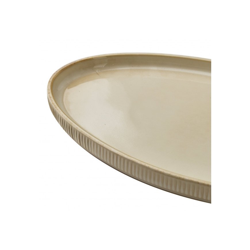Mondex BASIC NATURE овальная тарелка 31x18 см